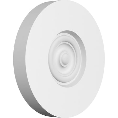 Ekena Millwork Standard Grayson Bullseye Rosette with Square Edge, 7"W x 7"H x 1"P ROSP070X070X100GRY02